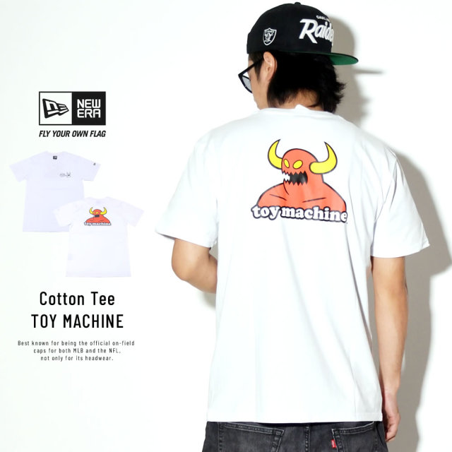 NEW ERA ニューエラ 半袖Tシャツ コットン Tシャツ トイマシーン ホワイト バックプリント 11909098