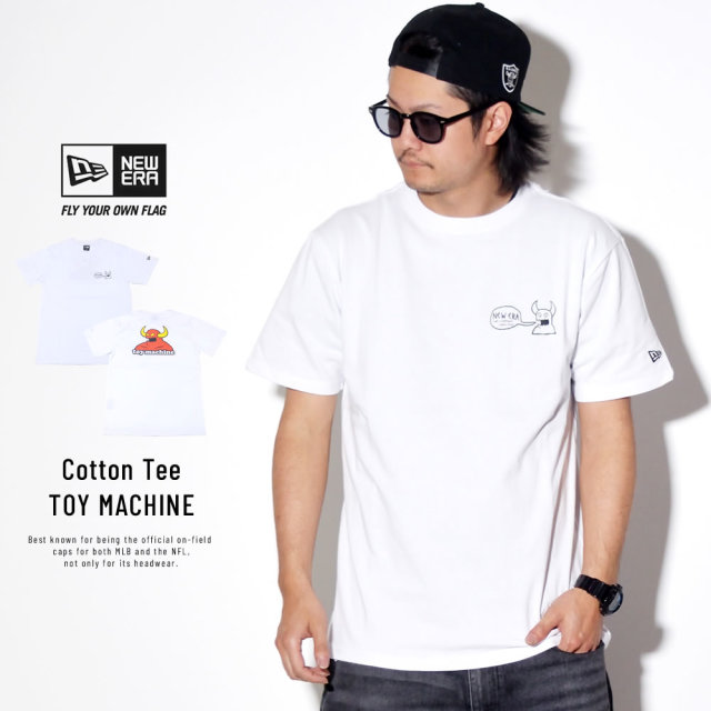 NEW ERA ニューエラ 半袖Tシャツ コットン Tシャツ トイマシーン ホワイト バックプリント 11909098