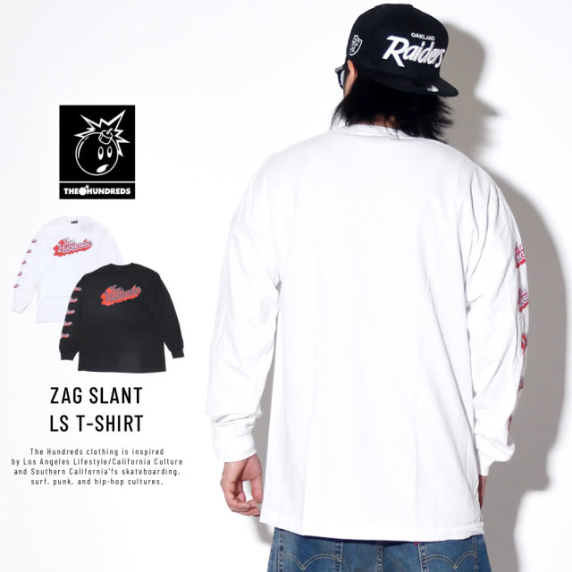 THE HUNDREDS ザ・ハンドレッズ 長袖Tシャツ ZAG SLANT LS T-SHIRT T19P201038