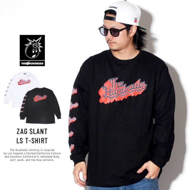 THE HUNDREDS ザ・ハンドレッズ 長袖Tシャツ ZAG SLANT LS T-SHIRT T19P201038