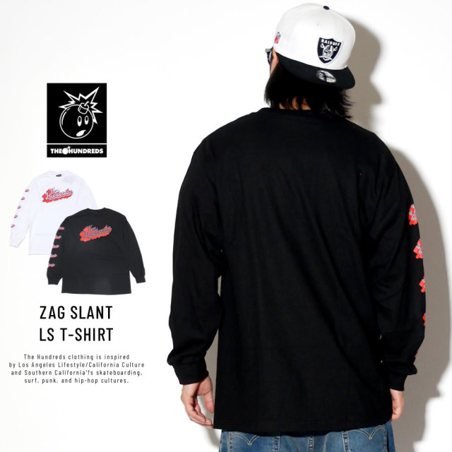 THE HUNDREDS ザ・ハンドレッズ 長袖Tシャツ ZAG SLANT LS T-SHIRT T19P201038