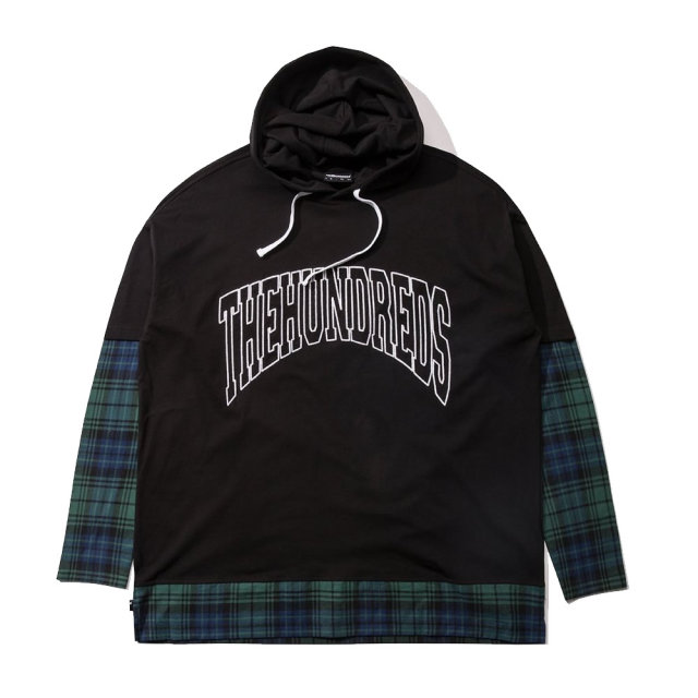 THE HUNDREDS ザ・ハンドレッズ 長袖Tシャツ IVAN HOODED L/S SHIRT T19P209008
