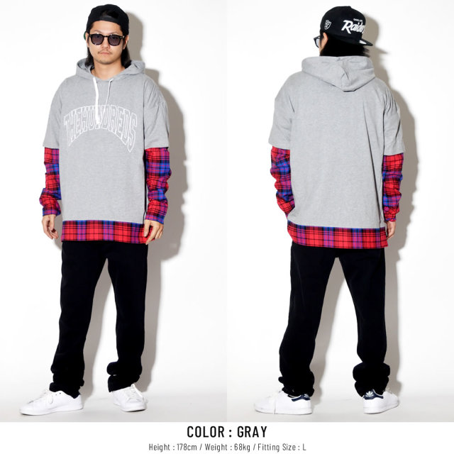 THE HUNDREDS ザ・ハンドレッズ 長袖Tシャツ IVAN HOODED L/S SHIRT T19P209008