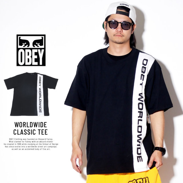 OBEY オベイ 半袖Tシャツ WORLDWIDE CLASSIC TEE 131080237