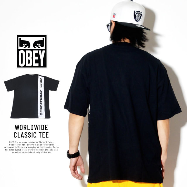 OBEY オベイ 半袖Tシャツ WORLDWIDE CLASSIC TEE 131080237