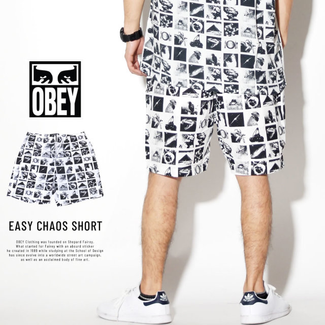 OBEY オベイ ハーフパンツ EASY CHAOS SHORT 172120043