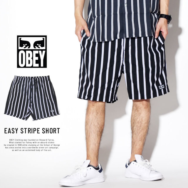 OBEY オベイ ハーフパンツ EASY STRIPE SHORT 172120044