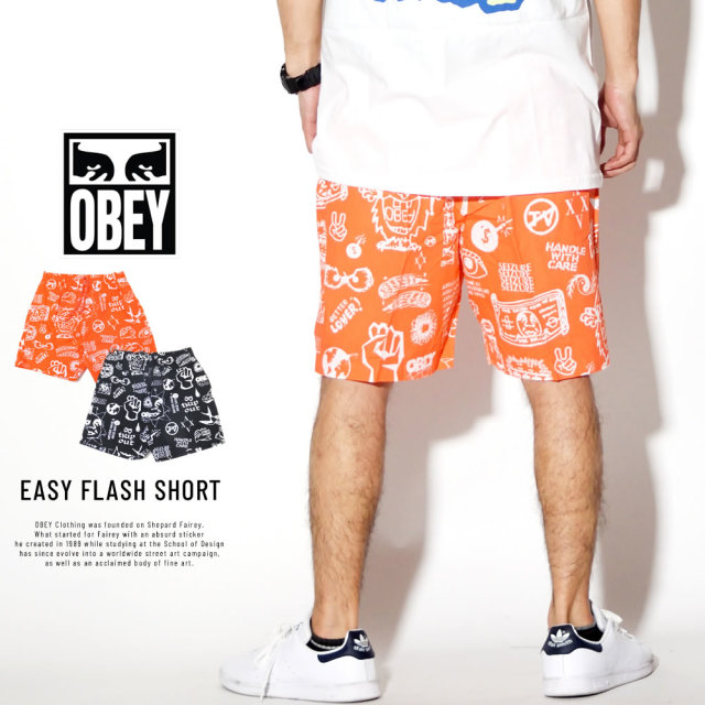 OBEY オベイ ハーフパンツ EASY FLASH SHORT 172120047