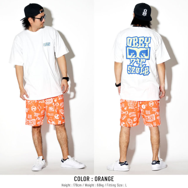 OBEY オベイ ハーフパンツ EASY FLASH SHORT 172120047
