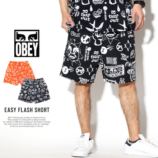OBEY オベイ ハーフパンツ EASY FLASH SHORT 172120047