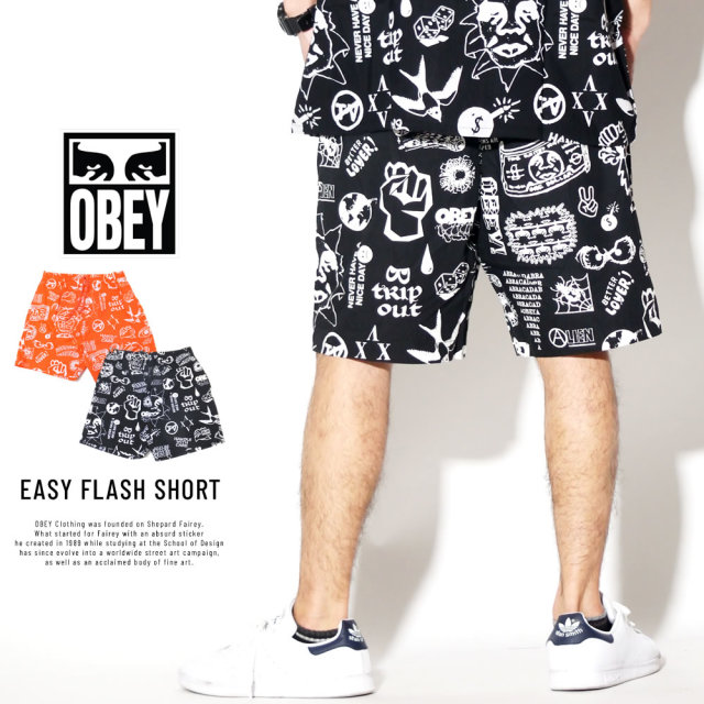 OBEY オベイ ハーフパンツ EASY FLASH SHORT 172120047