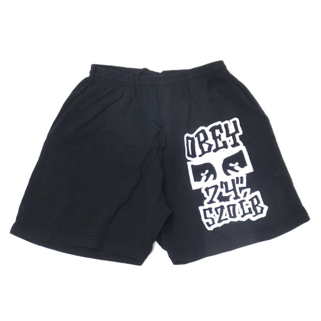 OBEY オベイ スウェットハーフパンツ SEVEN FOUR HEAVY WEIGHT SPORT SHORT 176921901