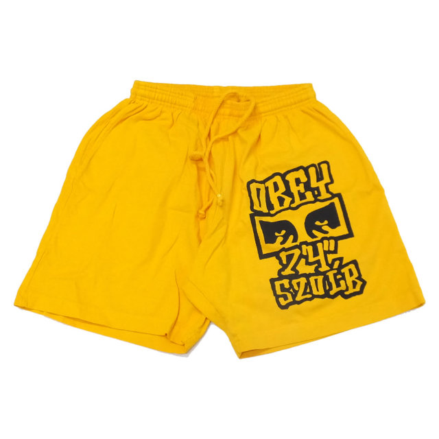 OBEY オベイ スウェットハーフパンツ SEVEN FOUR HEAVY WEIGHT SPORT SHORT 176921901