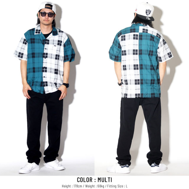 OBEY オベイ 半袖シャツ POST PATCHED WOVEN SS 181210241
