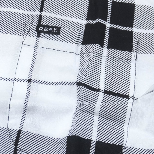 OBEY オベイ 半袖シャツ POST PATCHED WOVEN SS 181210241