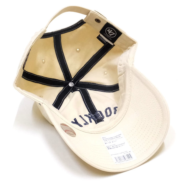 47BRAND フォーティーセブンブランド カーブバイザーキャップ BROOKLYN DODGERS COOPERSTOWN SCRIPT 47 CLEAN UP RGWSC12GWSNL