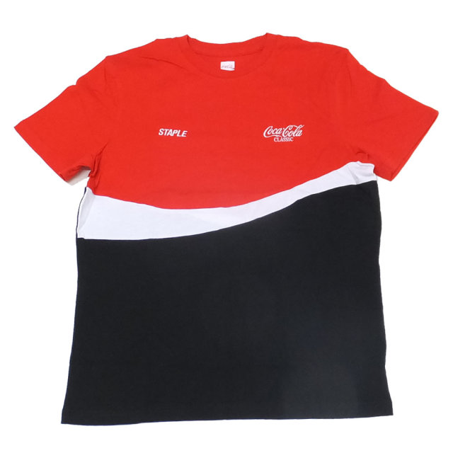 STAPLE ステイプル 半袖Tシャツ COCA COLA WAVE TEE 1901C5199