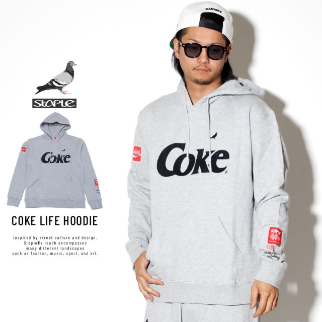 STAPLE ステイプル プルオーバーパーカー COKE LIFE HOODIE 1902H5243