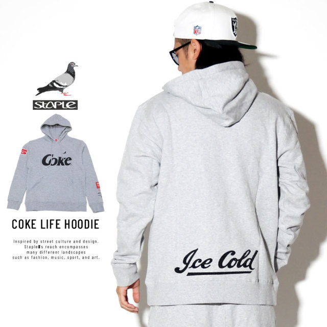 STAPLE ステイプル プルオーバーパーカー COKE LIFE HOODIE 1902H5243