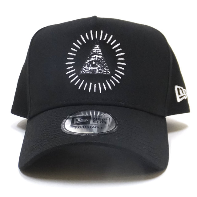NEW ERA ニューエラ カーブバイザーキャップ 9FORTY A-Frame ダラー アイ ブラック × ホワイト 11914520