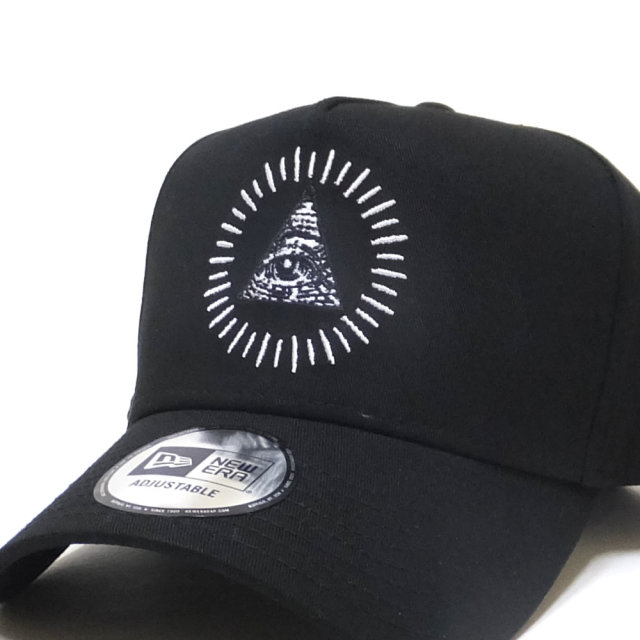 NEW ERA ニューエラ カーブバイザーキャップ 9FORTY A-Frame ダラー アイ ブラック × ホワイト 11914520