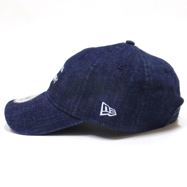 NEW ERA ニューエラ カーブバイザーキャップ 9THIRTY Thrasher スラッシャー SKATE AND DESTROY インディゴデニム × ホワイト 11914522