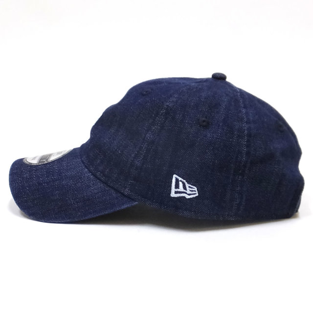 NEW ERA ニューエラ カーブバイザーキャップ 9TWENTY クロスストラップ ニューヨーク・ヤンキース ミニロゴ ウォッシュドデニム × ホワイト 11914536