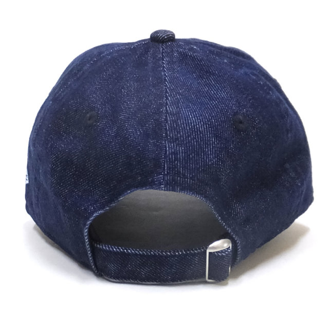 NEW ERA ニューエラ カーブバイザーキャップ 9TWENTY クロスストラップ ニューヨーク・ヤンキース ミニロゴ ウォッシュドデニム × ホワイト 11914536
