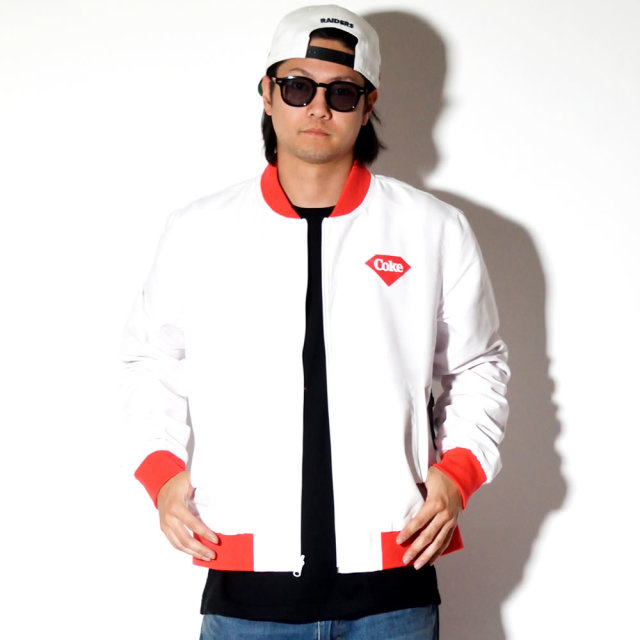 DIAMOND SUPPLY CO ダイヤモンドサプライ リバーシブルボマージャケット コカ・コーラ SMILEY REVERSIBLE BOMBER JACKET A19DMTC061S
