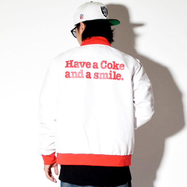 DIAMOND SUPPLY CO ダイヤモンドサプライ リバーシブルボマージャケット コカ・コーラ SMILEY REVERSIBLE BOMBER JACKET A19DMTC061S