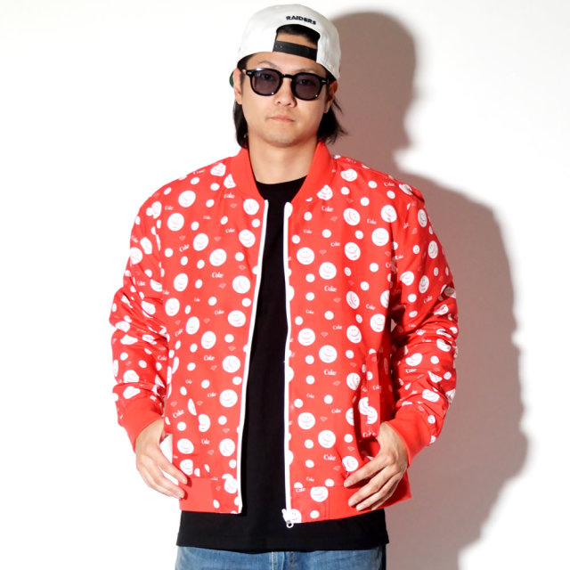 DIAMOND SUPPLY CO ダイヤモンドサプライ リバーシブルボマージャケット コカ・コーラ SMILEY REVERSIBLE BOMBER JACKET A19DMTC061S