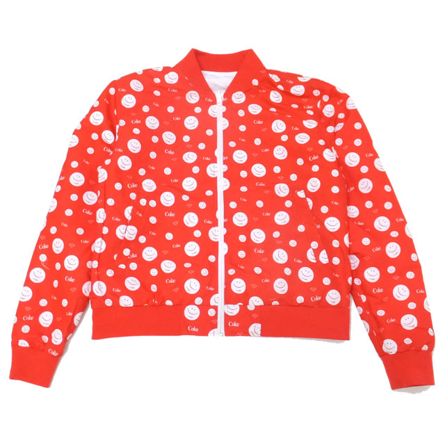 DIAMOND SUPPLY CO ダイヤモンドサプライ リバーシブルボマージャケット コカ・コーラ SMILEY REVERSIBLE BOMBER JACKET A19DMTC061S