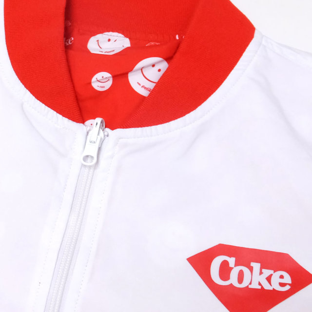 DIAMOND SUPPLY CO ダイヤモンドサプライ リバーシブルボマージャケット コカ・コーラ SMILEY REVERSIBLE BOMBER JACKET A19DMTC061S