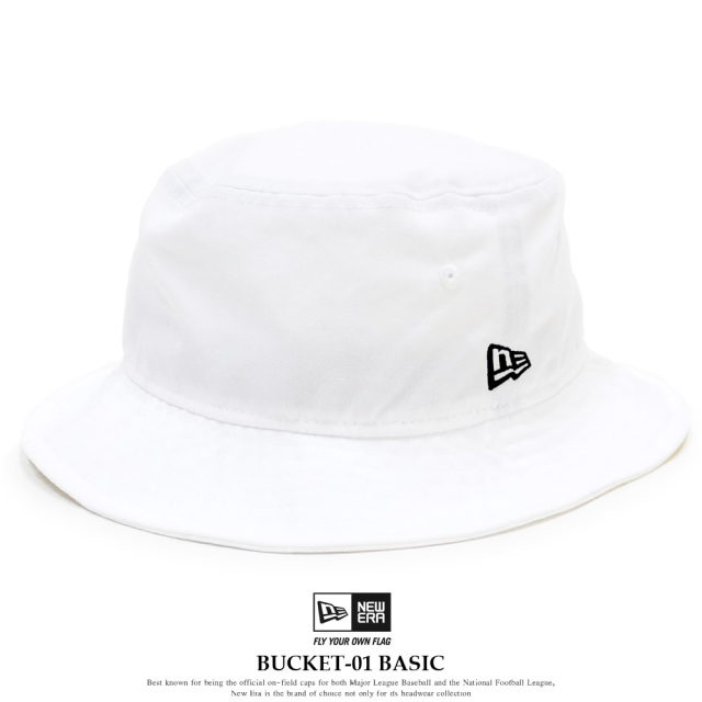 NEW ERA ニューエラ バケットハット バケット01 ベーシック ノーライニング ホワイト 12018924
