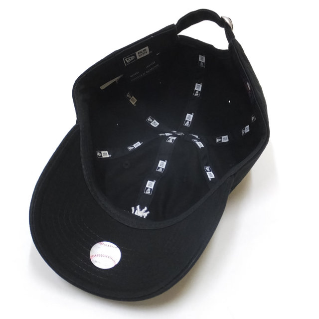 NEW ERA ニューエラ カーブバイザーキャップ 9THIRTY クロスストラップ 桜 ニューヨーク・ヤンキース ブラック × ホワイト 12018992