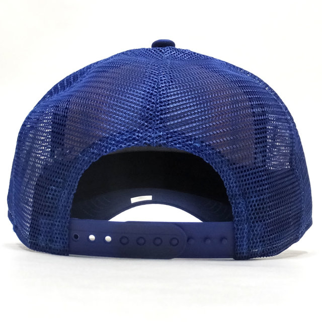 NEW ERA ニューエラ カーブバイザーキャップ 9FORTY A-Frame トラッカー フロントカスタム ゴールデンステイト・ウォリアーズ ライトロイヤル × チームカラー 11899191
