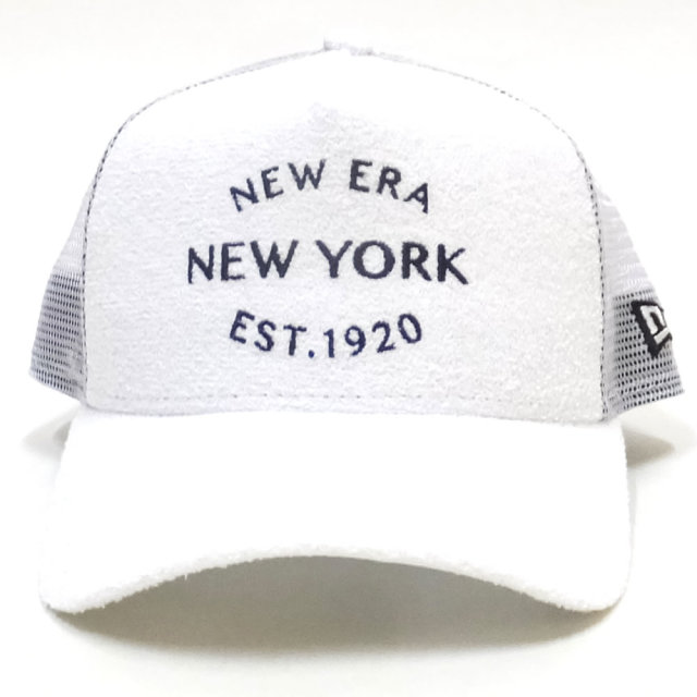 NEW ERA ニューエラ カーブバイザーキャップ 9FORTY A-Frame トラッカー ニューエラ ニューヨーク 1920 パイル ホワイト × スノーホワイト 11899213