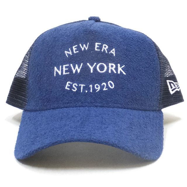NEW ERA ニューエラ カーブバイザーキャップ 9FORTY A-Frame トラッカー ニューエラ ニューヨーク 1920 パイル ネイビー × スノーホワイト 11899214