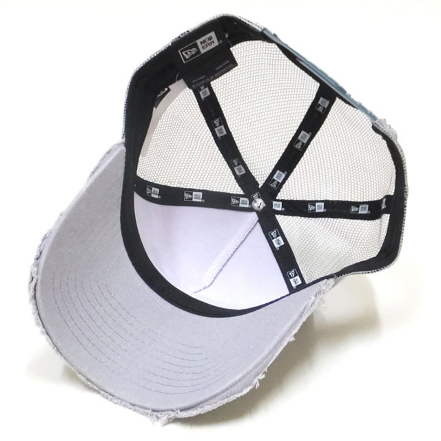 NEW ERA ニューエラ カーブバイザーキャップ 9FORTY A-Frame トラッカー カレッジ グレー × ティールバズ 11899230