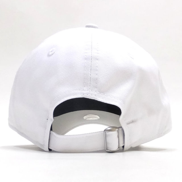 NEW ERA ニューエラ カーブバイザーキャップ 9THIRTY クロスストラップ ノンウォッシュ コットン ツイル ニューヨーク・ヤンキース ホワイト × ミッドナイトネイビー 11899252