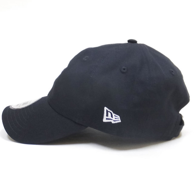 NEW ERA ニューエラ カーブバイザーキャップ 9THIRTY クロスストラップ ノンウォッシュ コットン ツイル ニューヨーク・ヤンキース ネイビー × スノーホワイト 11899253