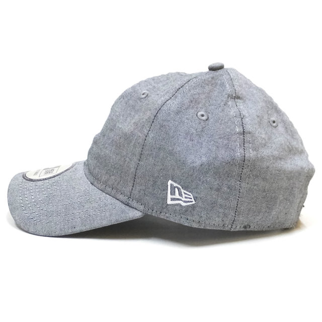 NEW ERA ニューエラ カーブバイザーキャップ 9THIRTY レザーストラップ ベーシック オックスフォード ウォッシャー ブラック ホワイトフラッグ 11899268