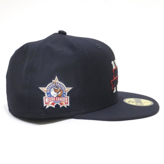 NEW ERA ニューエラ フラットバイザーキャップ 59FIFTY ニグロリーグ ニューヨーク・ブラックヤンキース ネイビー × チームカラー 11899305