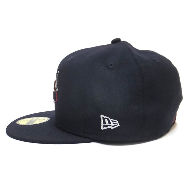 NEW ERA ニューエラ フラットバイザーキャップ 59FIFTY ニグロリーグ ニューヨーク・ブラックヤンキース ネイビー × チームカラー 11899305