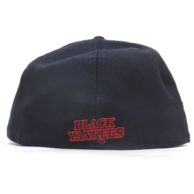 NEW ERA ニューエラ フラットバイザーキャップ 59FIFTY ニグロリーグ ニューヨーク・ブラックヤンキース ネイビー × チームカラー 11899305