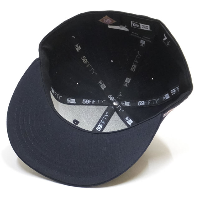 NEW ERA ニューエラ フラットバイザーキャップ 59FIFTY ニグロリーグ ニューヨーク・ブラックヤンキース ネイビー × チームカラー 11899305