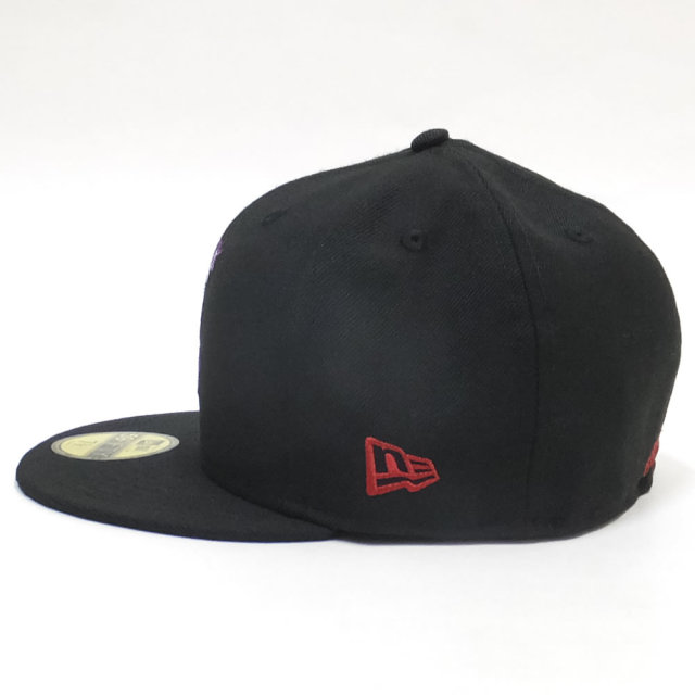 NEW ERA ニューエラ フラットバイザーキャップ 59FIFTY ニグロリーグ バーミンガム・ブラックバロンズ ブラック × チームカラー 11899314