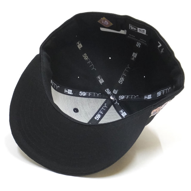NEW ERA ニューエラ フラットバイザーキャップ 59FIFTY ニグロリーグ バーミンガム・ブラックバロンズ ブラック × チームカラー 11899314