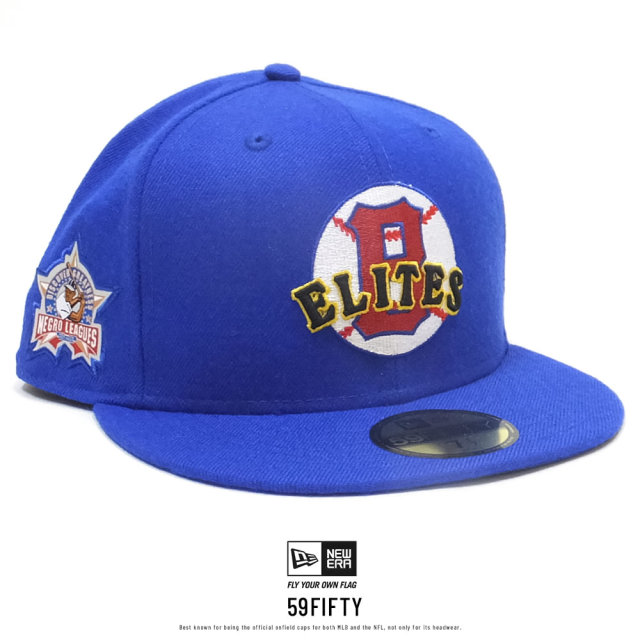 NEW ERA ニューエラ フラットバイザーキャップ 59FIFTY ニグロリーグ ボルチモア・エリートジャイアンツ ブライトロイヤル × チームカラー 11899315