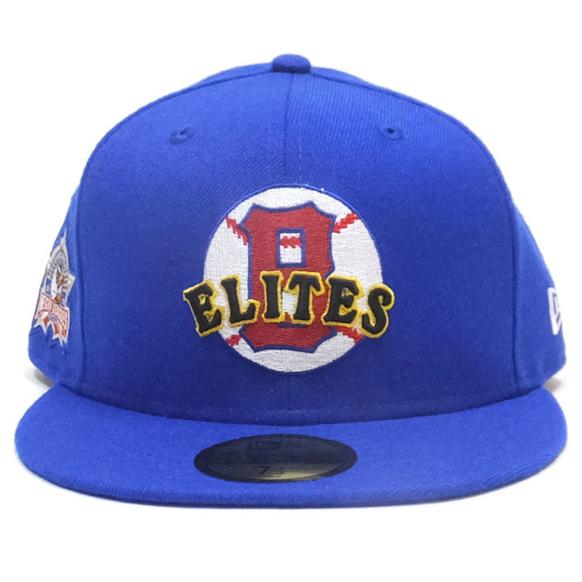 NEW ERA ニューエラ フラットバイザーキャップ 59FIFTY ニグロリーグ ボルチモア・エリートジャイアンツ ブライトロイヤル × チームカラー 11899315